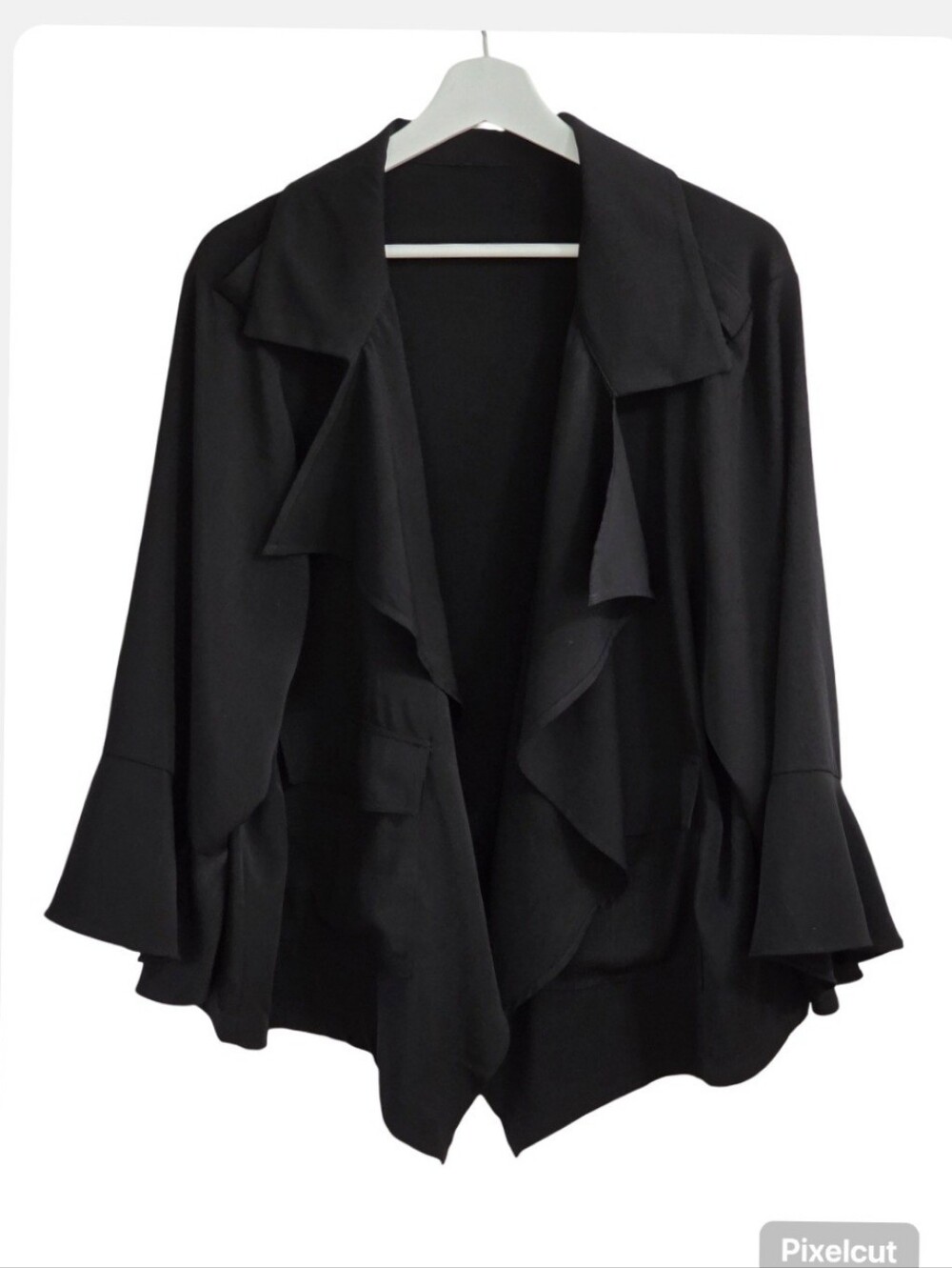 Open Front Black Jacket/topper